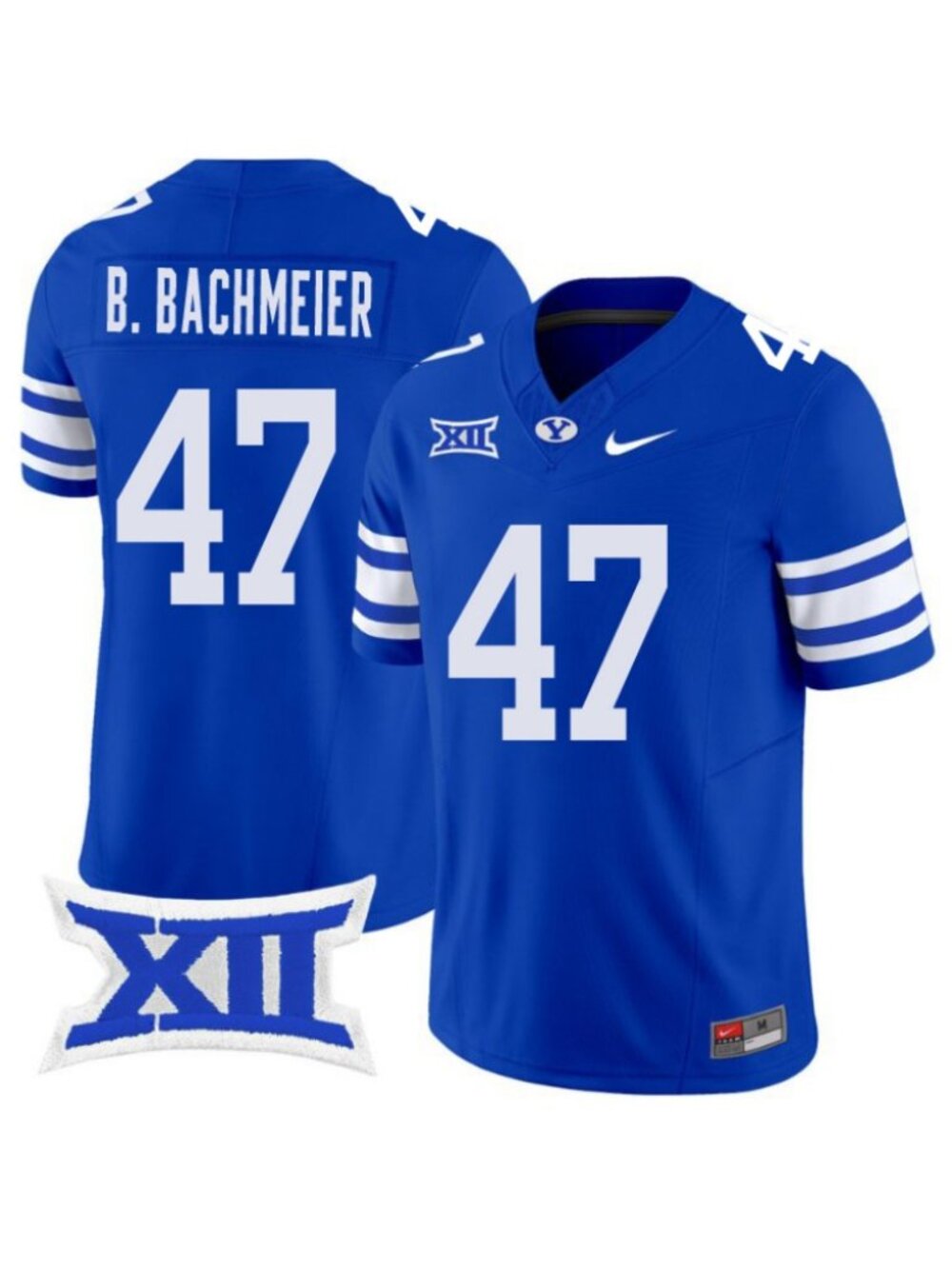 Choose for Youths Bear Bachmeier Royal Vapor Stitched Jersey Blue